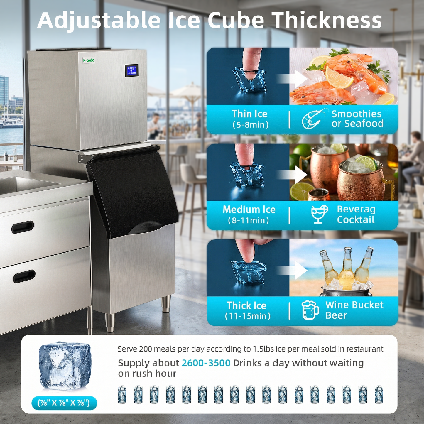 Industrial-Grade High-Capacity Ice Machine